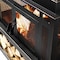 Deko Living 80 Inch Rectangular Outdoor Steel Wood Burning Fireplace w/ Log Storage, Side Tables COB10504 - alternate 7